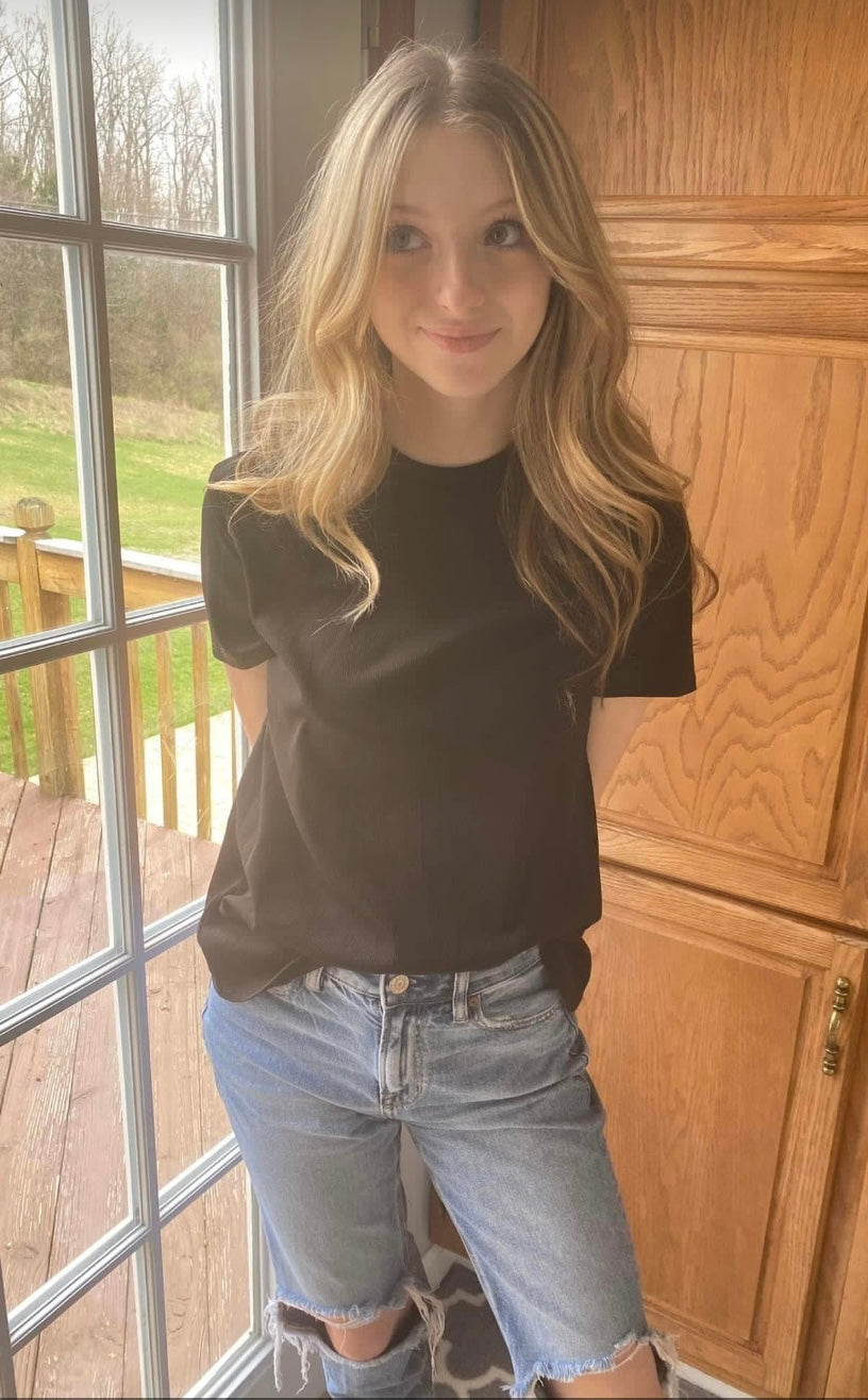 Black High Neck Top