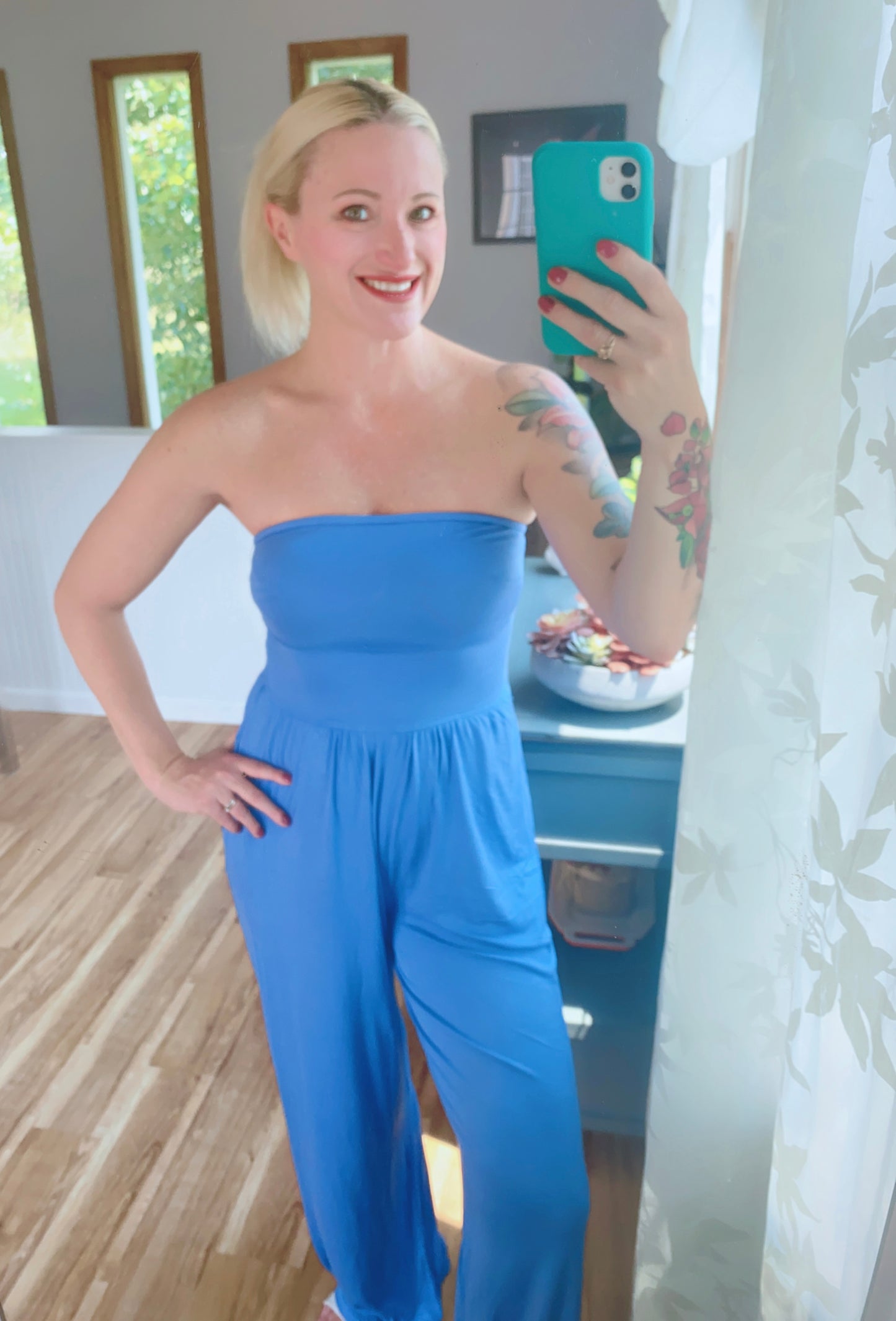 Go with the Flow Cerulean Jumpsuit