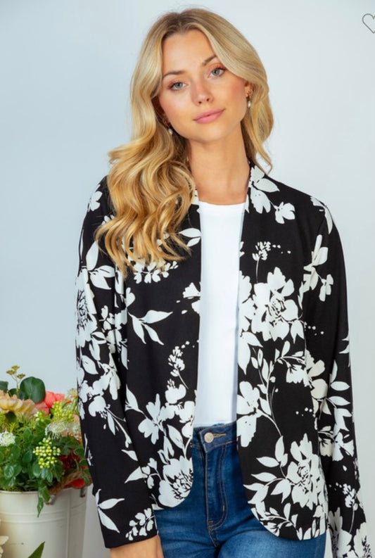 Take the Lead Floral Blazer