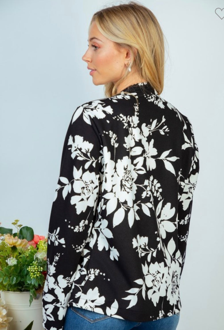 Take the Lead Floral Blazer