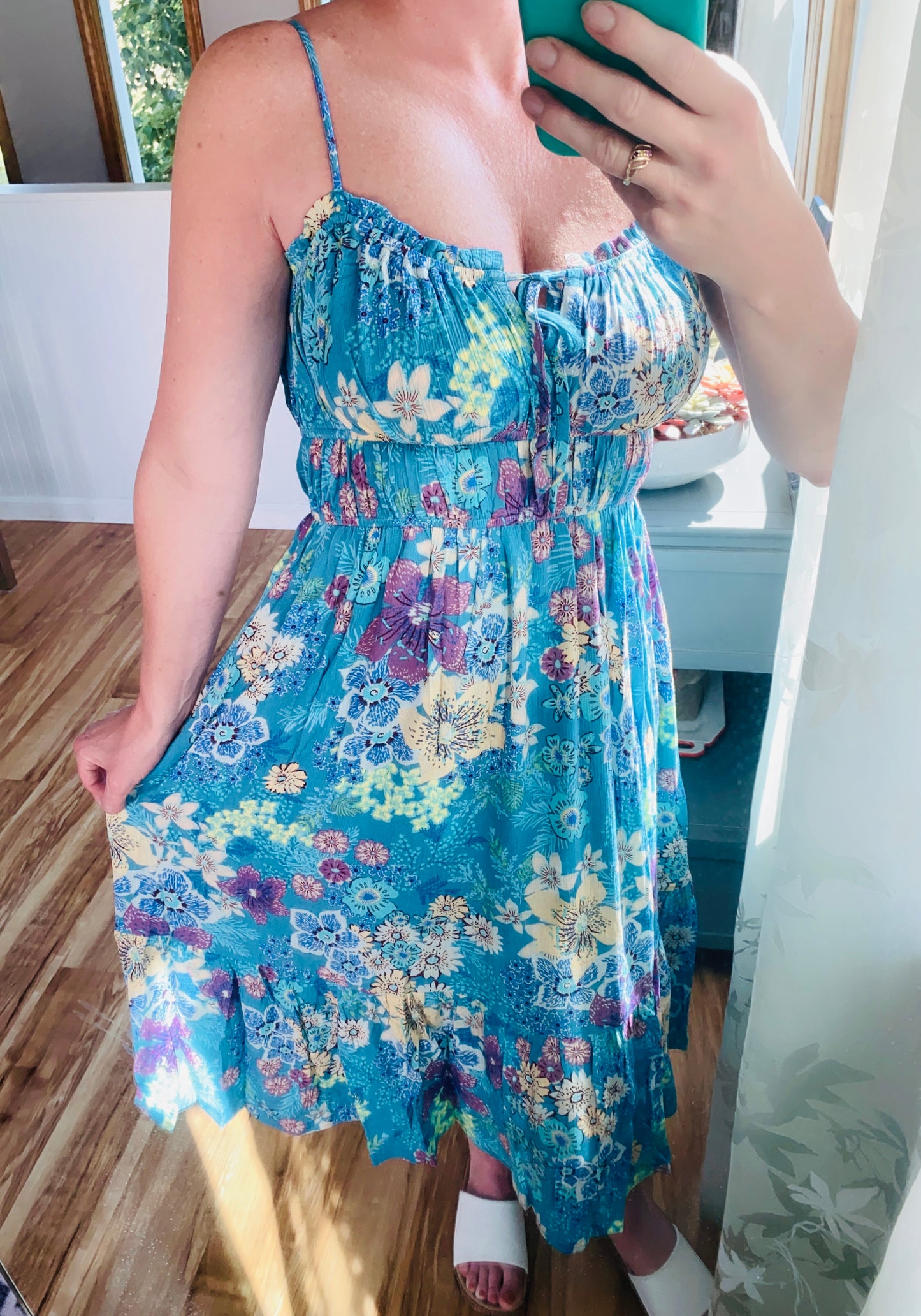 Pacific Blue Midi Dress