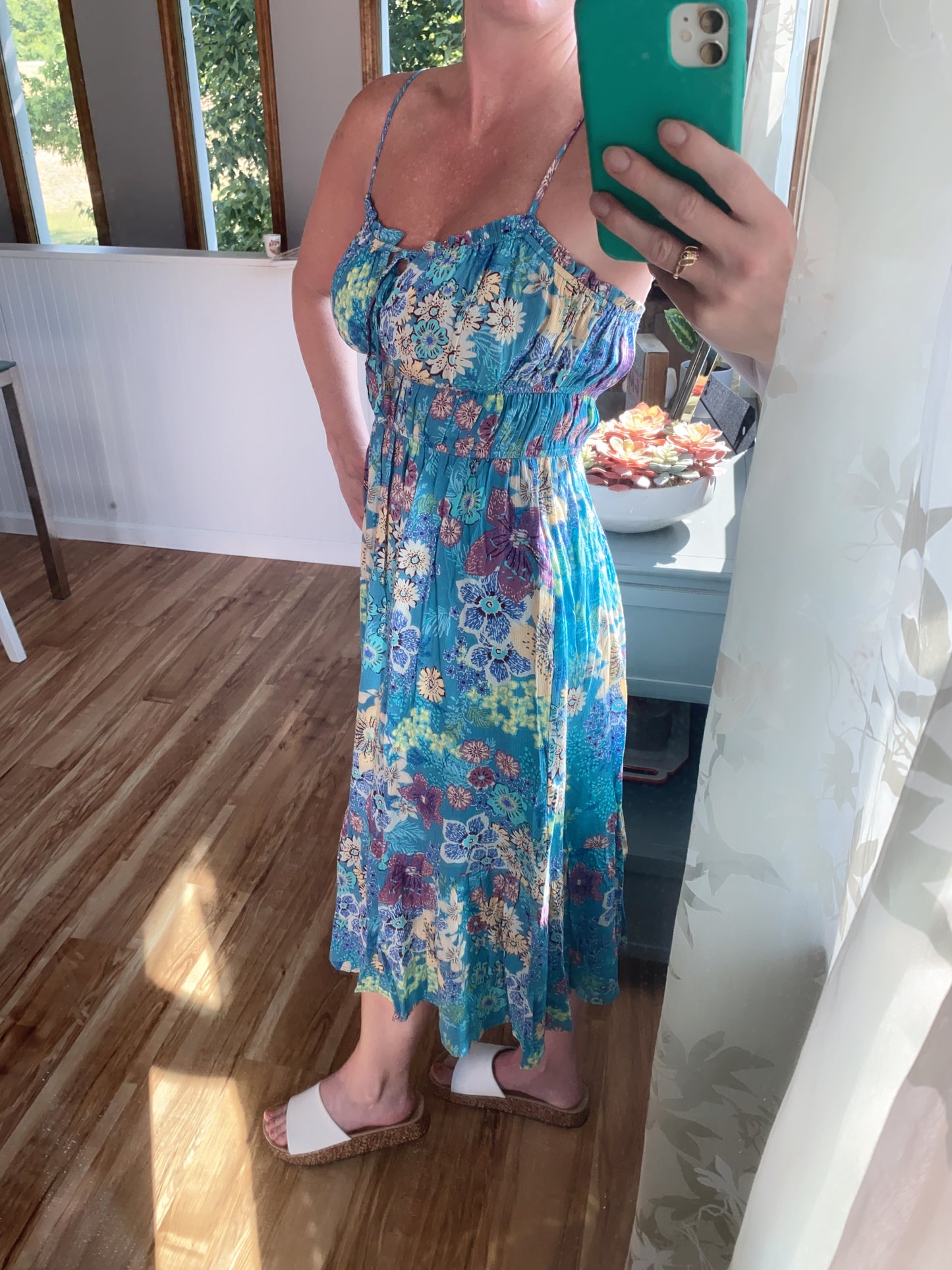 Pacific Blue Midi Dress