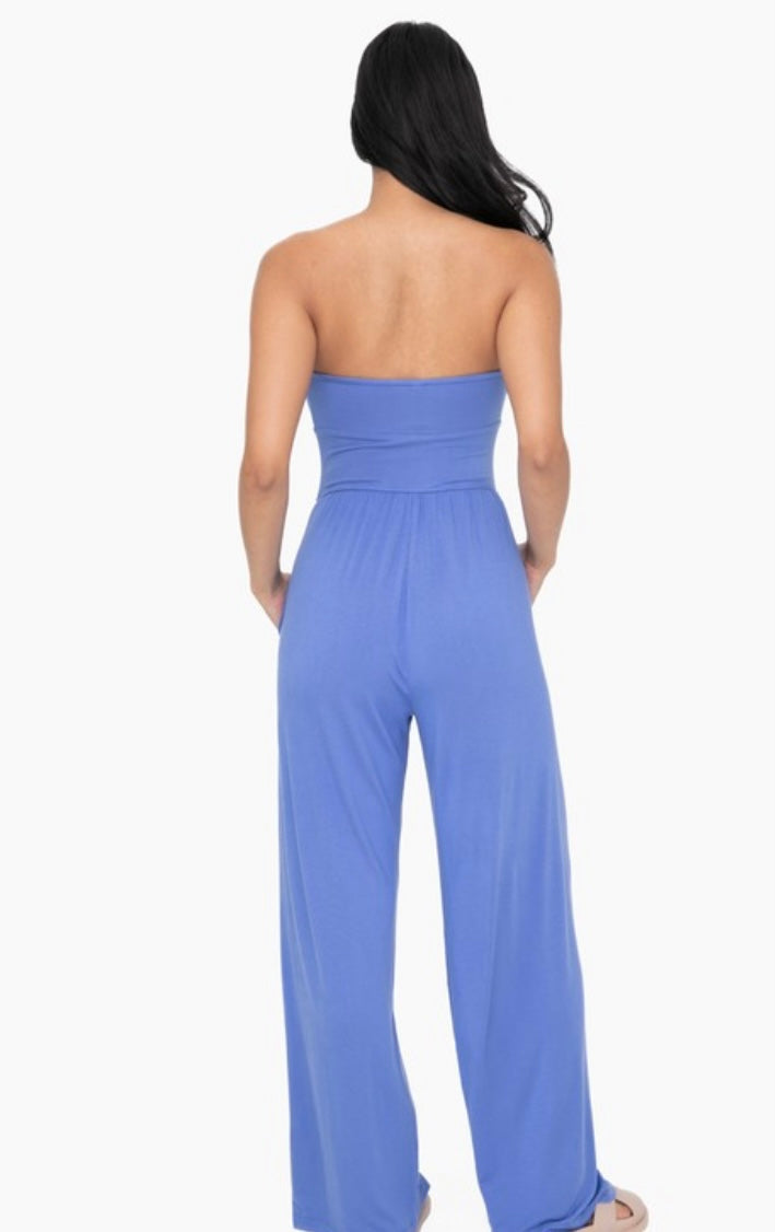 Go with the Flow Cerulean Jumpsuit