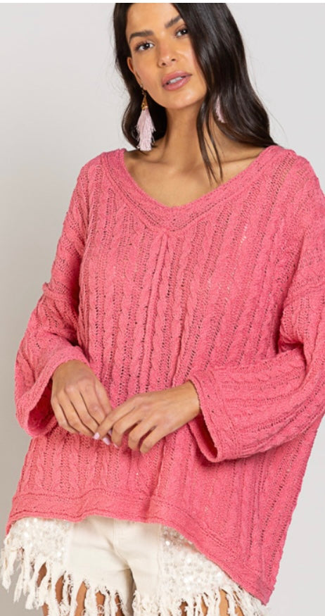 Barbie V Neck Sweater