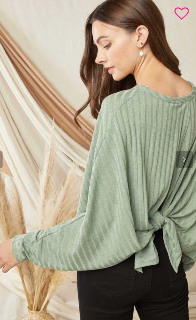 Desert Sage Tie Top