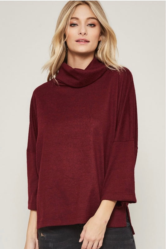 Genevieve Top in Wine