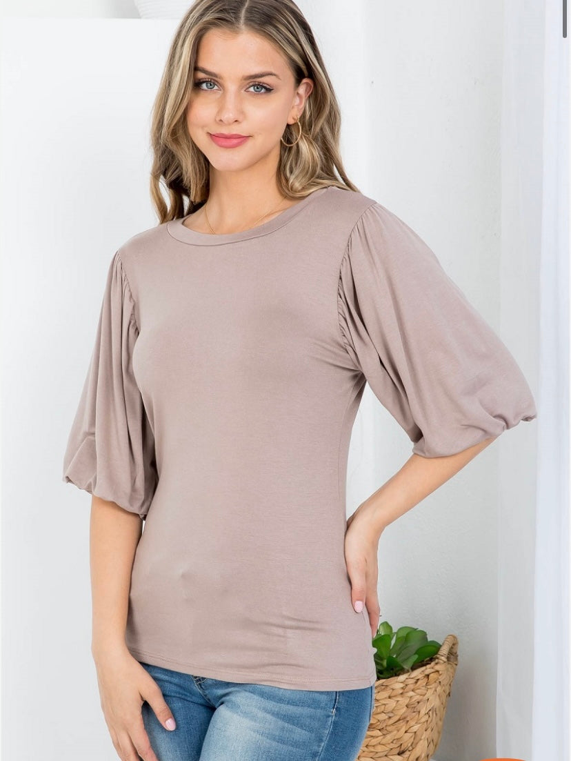 pink, women's clothing, purple, tops, women's tops, fluffy sleeve, sexy, form-fitting, puce, the bellflower boutique, 