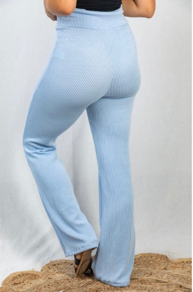 Maya Blue Flared Leggings