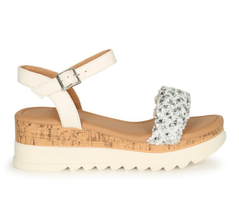 Time to Sparkle Wedge Sandal