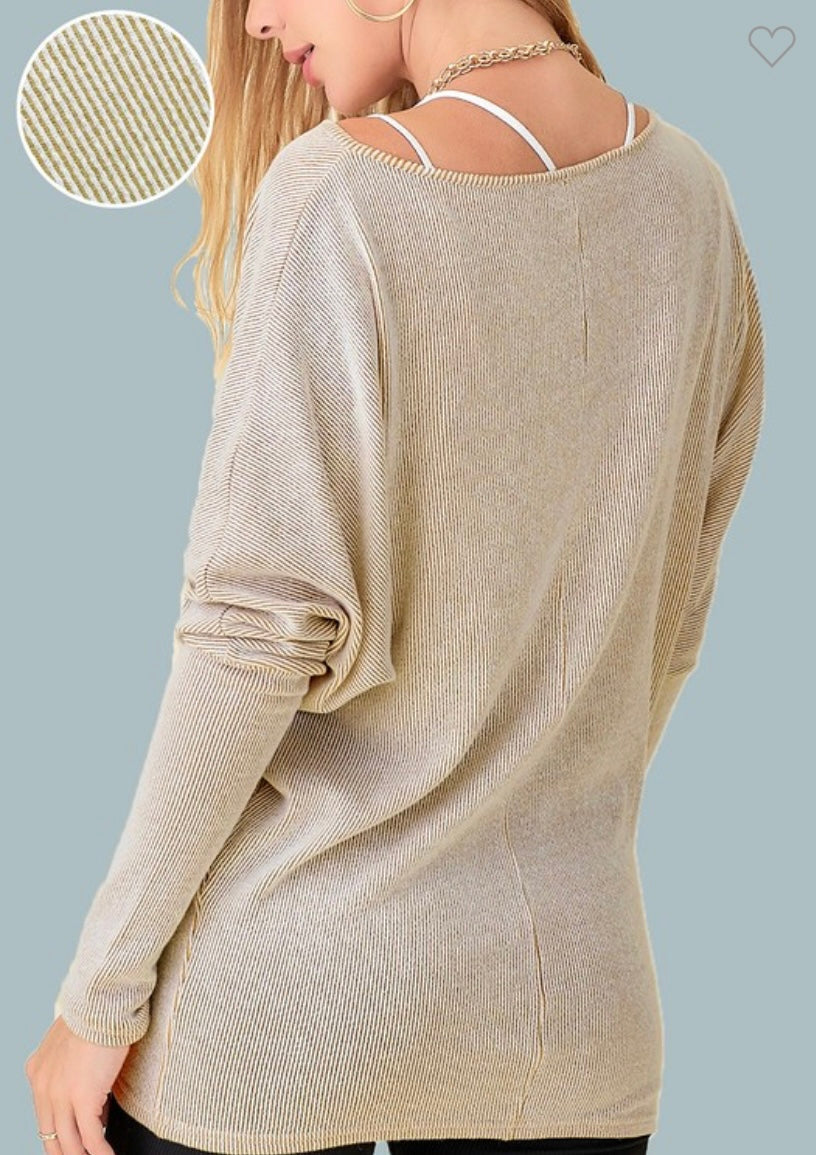 Everyday Dolman Top in Taupe