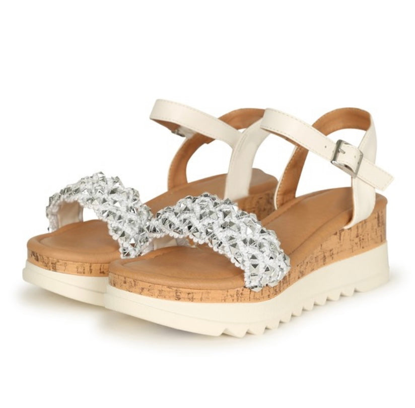 Time to Sparkle Wedge Sandal