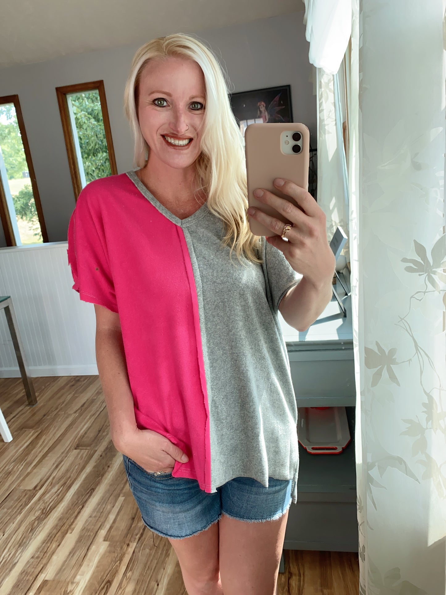 Casual Colorblock Top