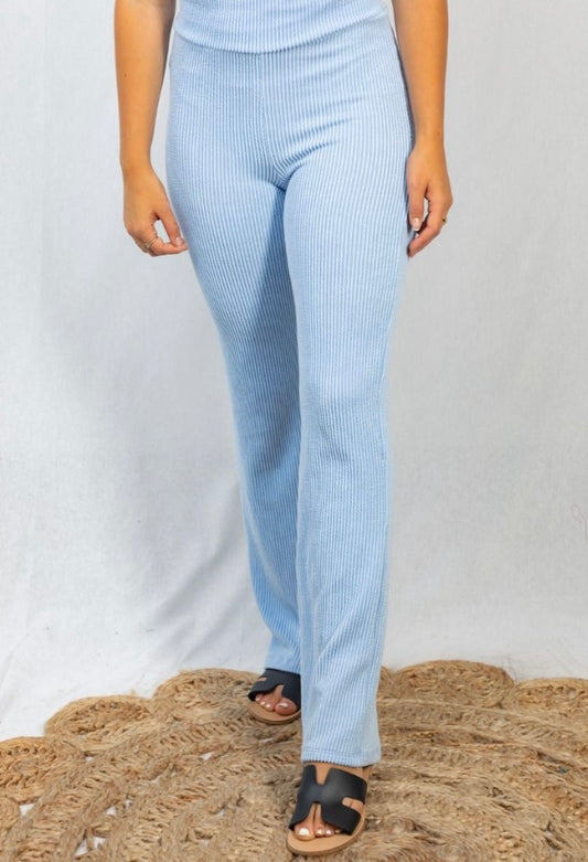 Maya Blue Flared Leggings