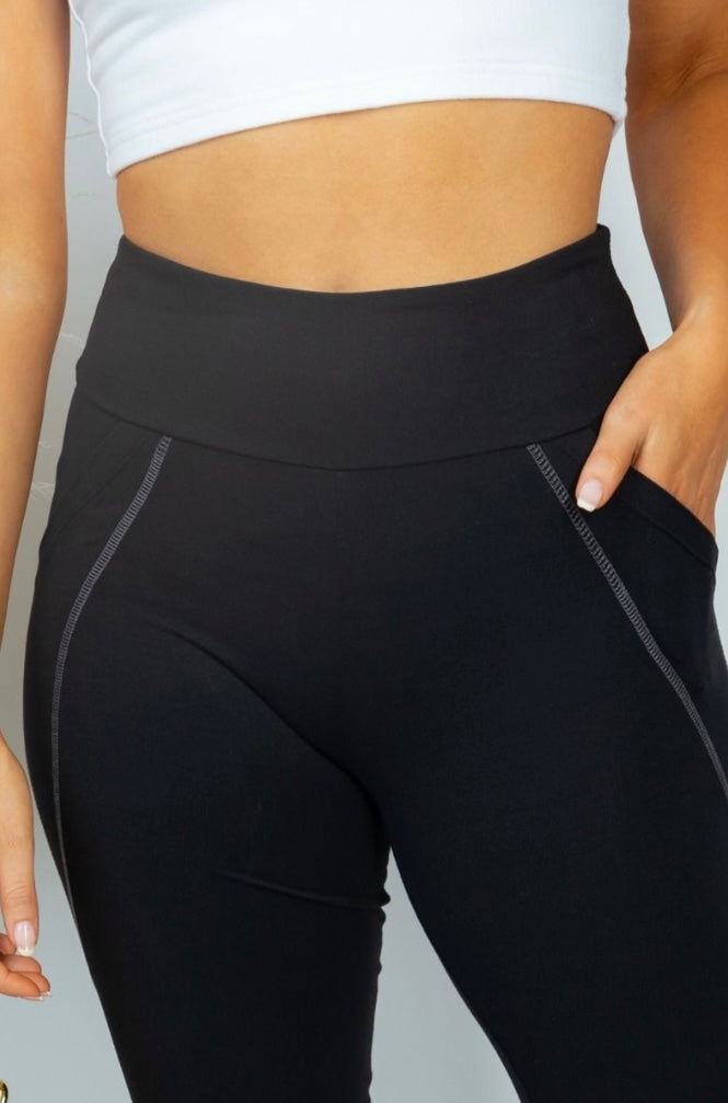 Black Pocket Leggings