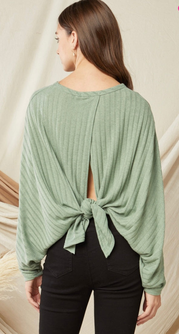 Desert Sage Tie Top