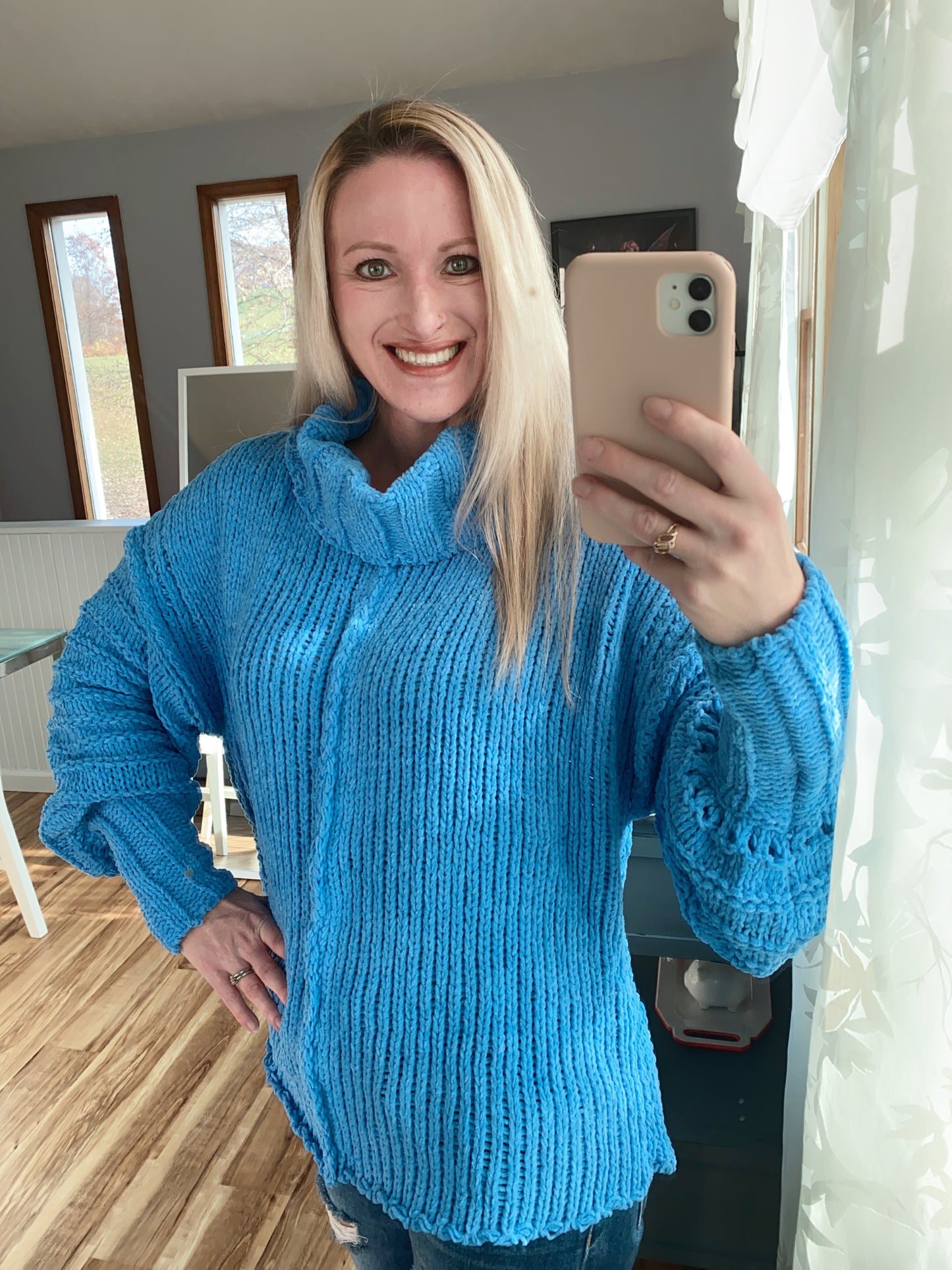 Azure Cozy Sweater