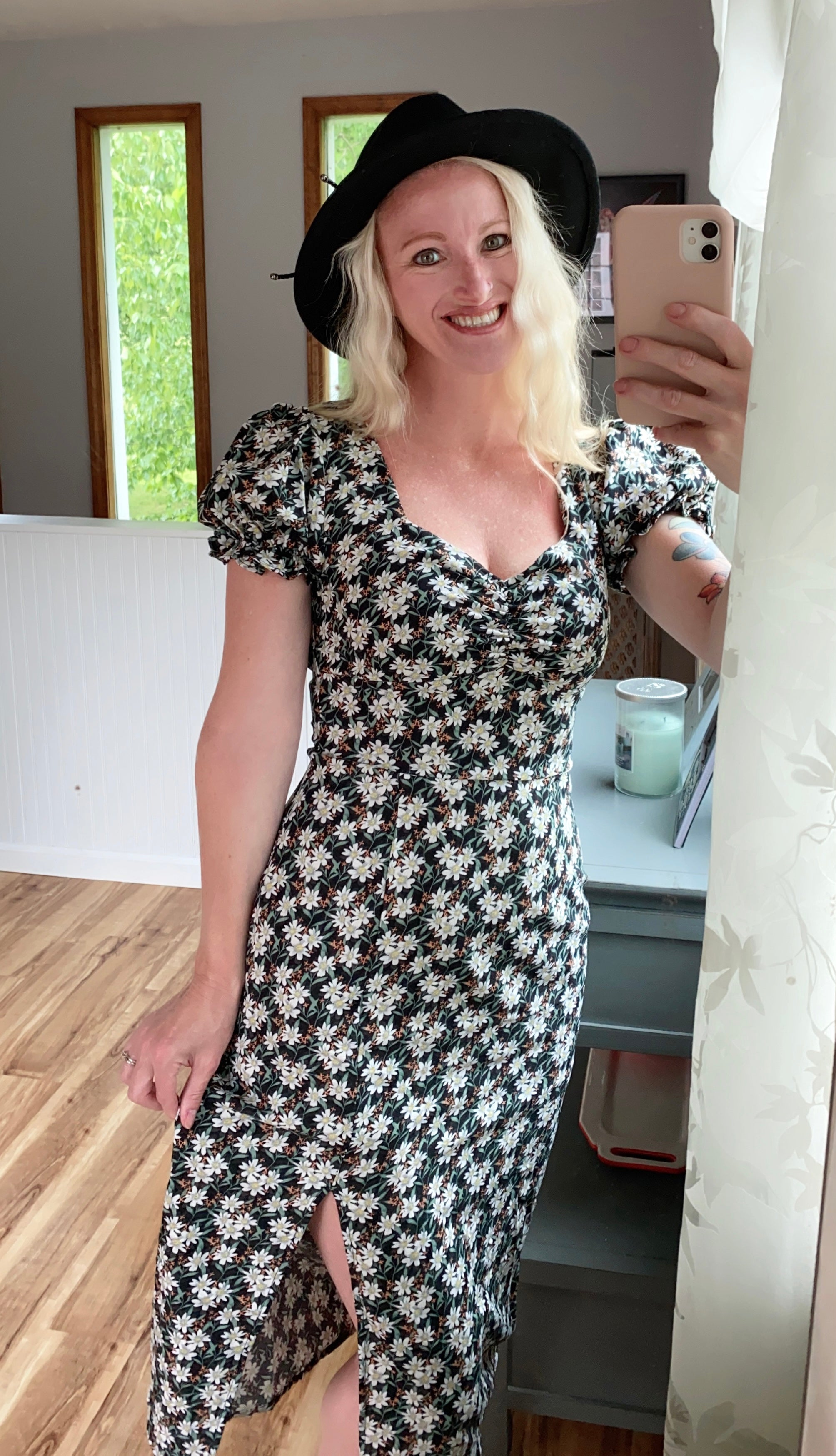 Floral tight outlet dress