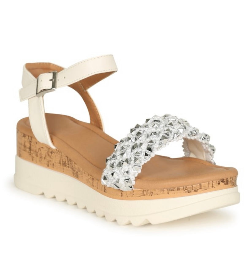 Time to Sparkle Wedge Sandal