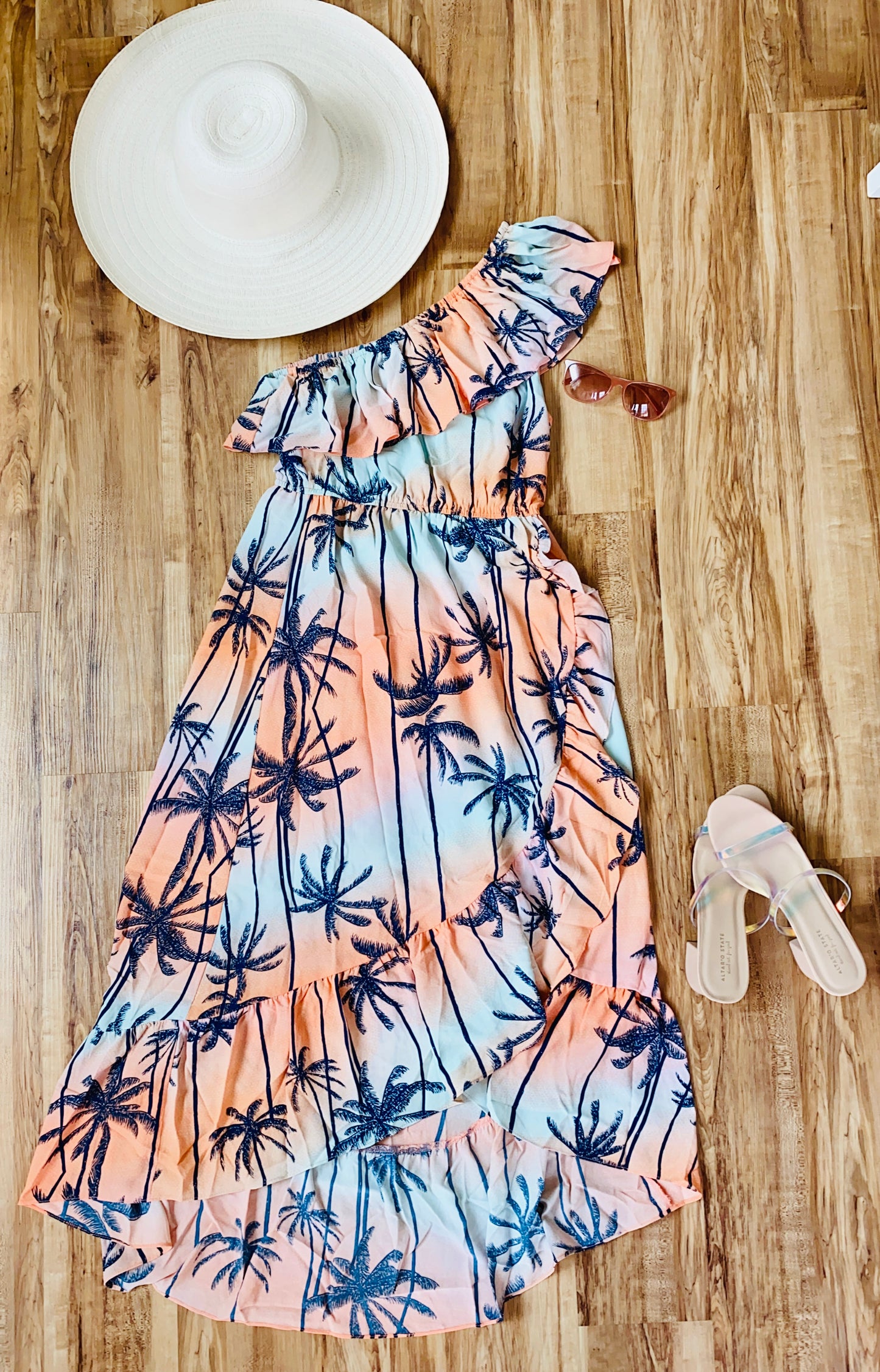 Sunset Palms Vacation Dress