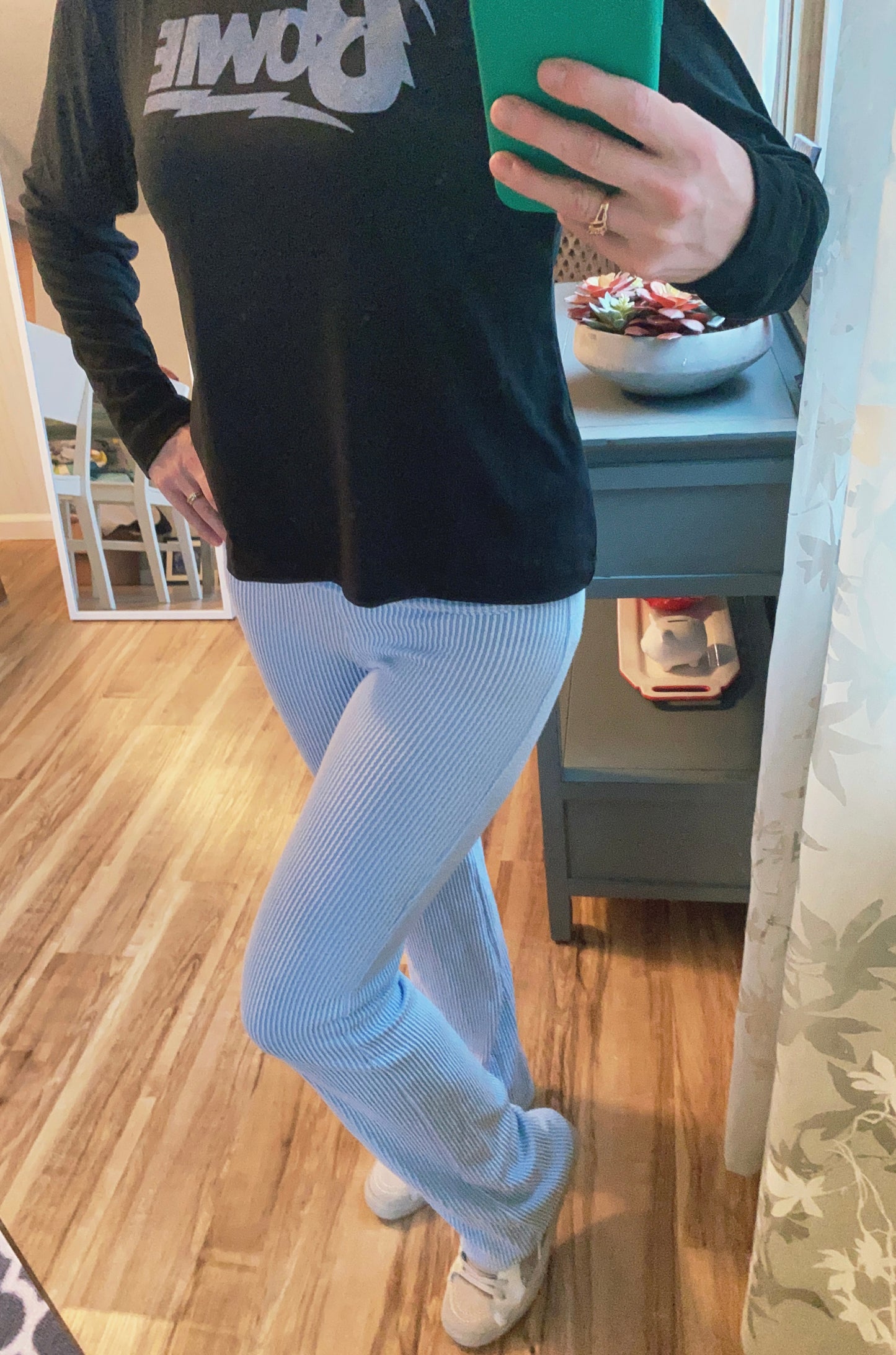 Maya Blue Flared Leggings