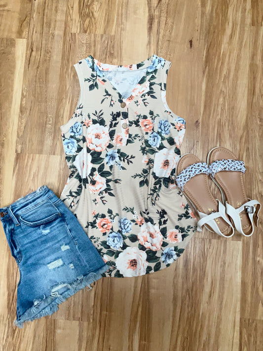 Tessa Floral Tank